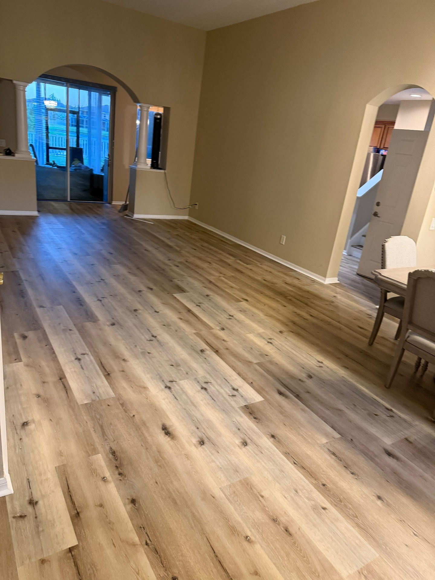Completed flooring project