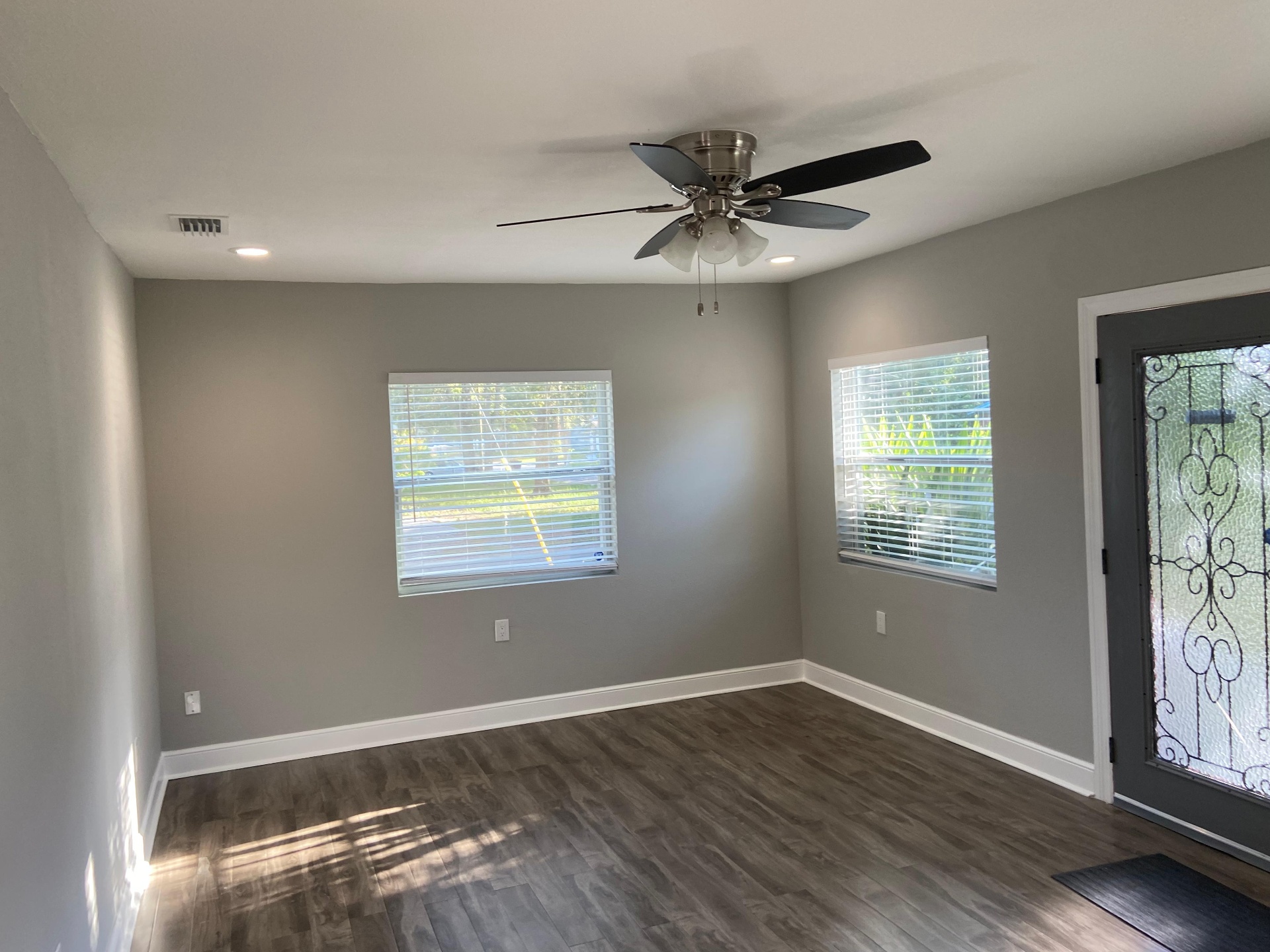 Completed home improvement project