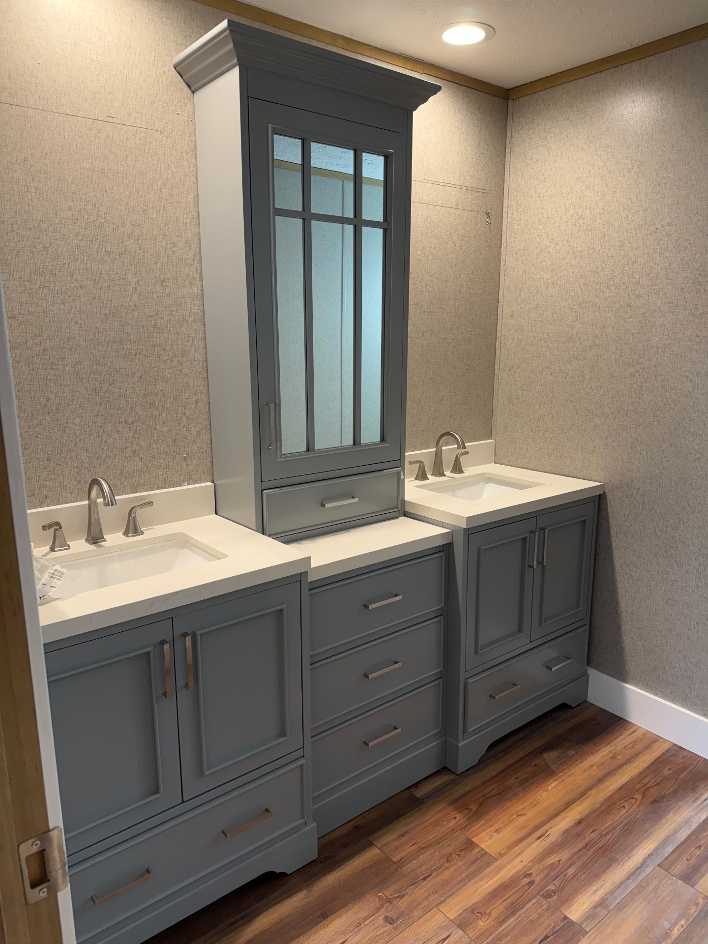 Custom vanity installation